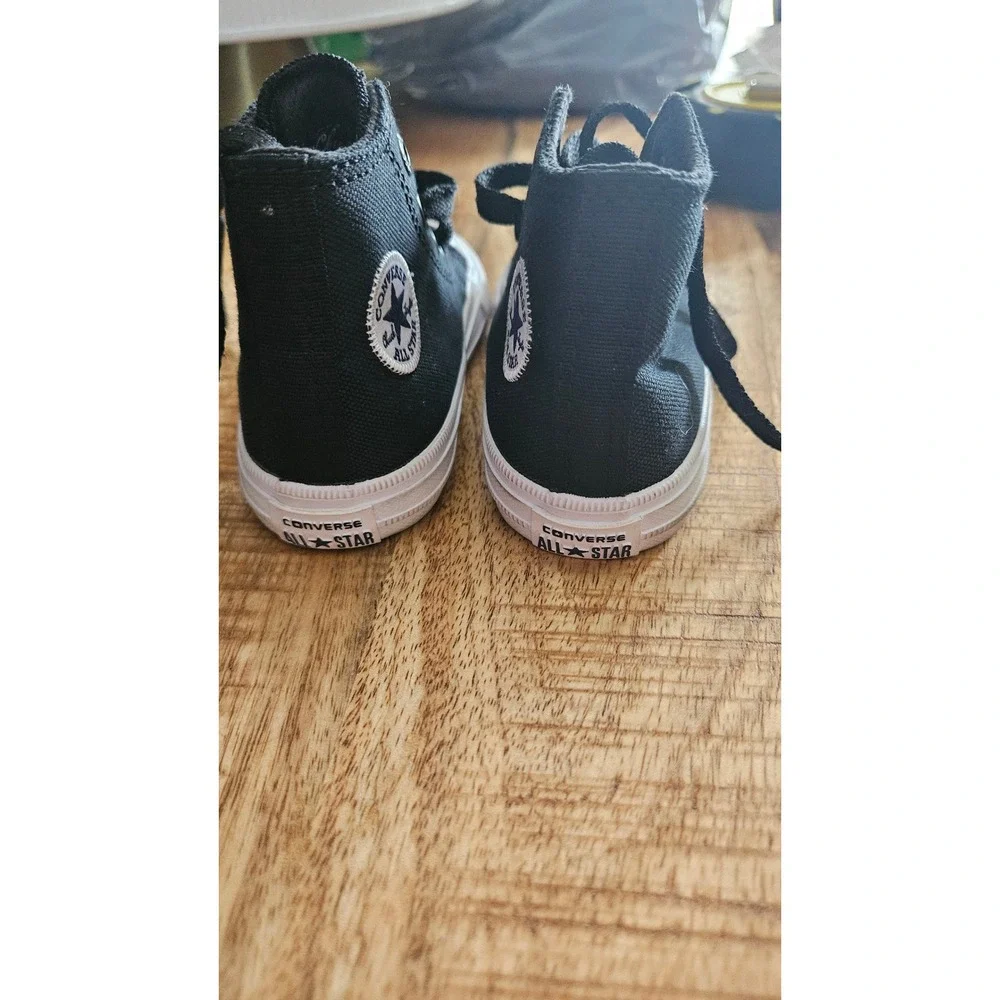 Chuck Taylor Converse All Star High Top Black Canvas Toddler Shoes  Size 5